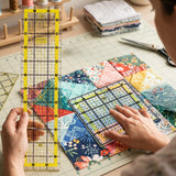 Isomars Quilting Ruler Set of 2 | 3" x 12" & 4.5" x 4.5"