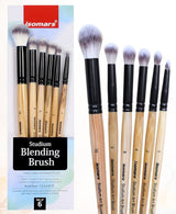 Isomars Blending Brush Studium - Set of 6 - Professional Artist Brushes for Soft Blending & Shading Ideal for Watercolor, Acrylic, Oil Painting and Ink Transitions - Sizes - 1,2,4,6,8,10