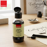 ISOMARS Calligraphy Dip Pen Ink Black, 100ml, Rich Pigmented Ink