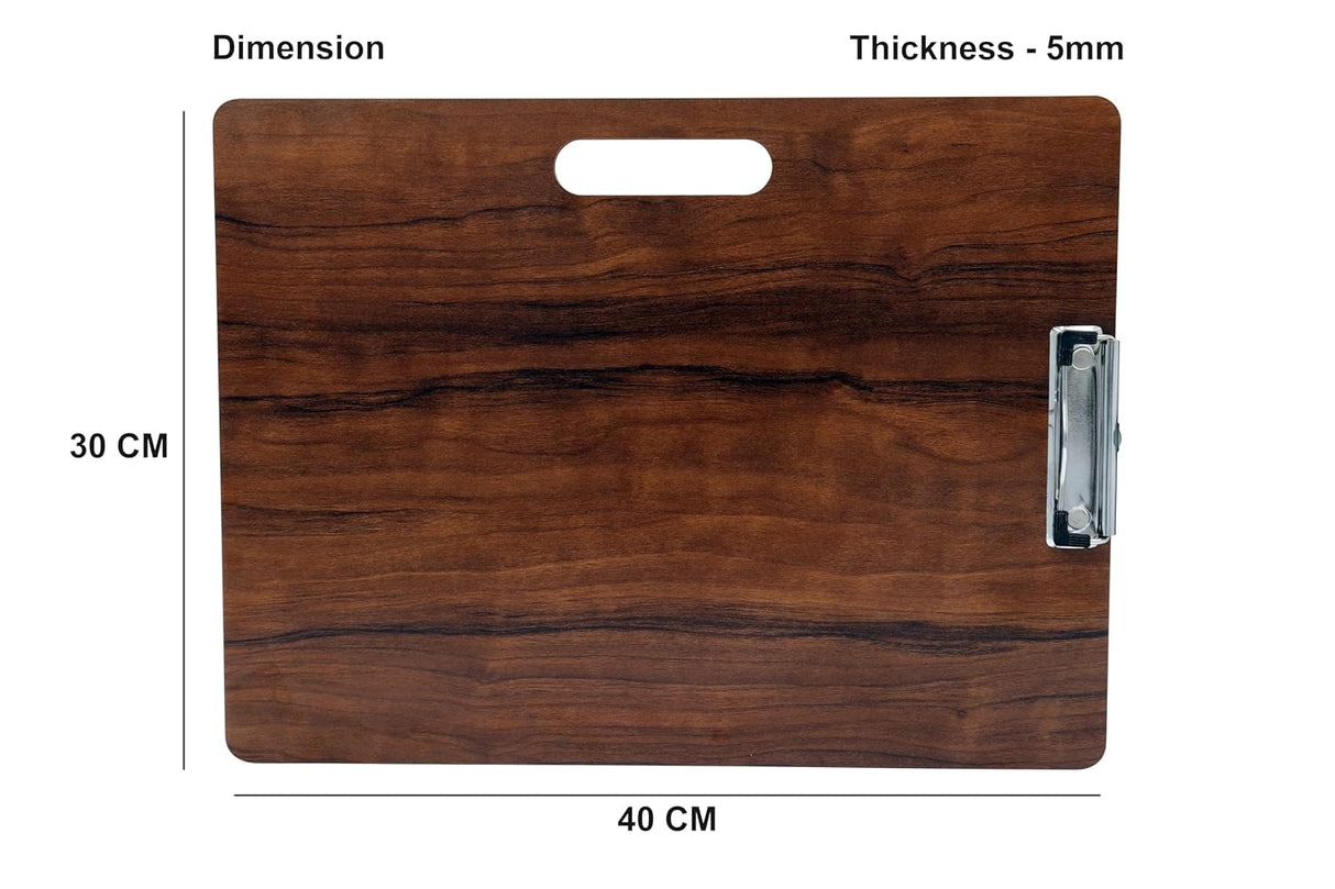 Isomars Drawing Sketch Board - 12" x 16" Portable for Artists, Students & Designers – Ideal for Drawing, Sketching, Drafting & Painting - Dark Brown (Dark Brown)