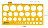 Isomars Pro Circle Small (16 Circles), Pro Circle Big (25 Circles), Circle Template, Parabola Template, Geometry Template, Combination Template | Ideal for Mandala Art | Engineering & Architect Drafting Students