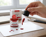 Isomars Professional Acrylic Ink Crimson Red 35 ml, Waterproof Dropper