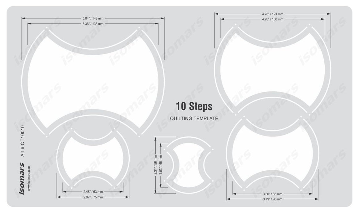 Isomars Quilting Template - 10 Steps