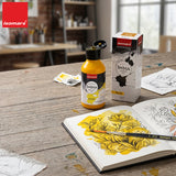 India Waterproof Drawing Ink Yellow 100ml | Permanent Lightfast Artist Ink for Calligraphy, Airbrush, Illustration & Fabric Painting