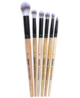 Isomars Blending Brush Studium - Set of 6 - Professional Artist Brushes for Soft Blending & Shading Ideal for Watercolor, Acrylic, Oil Painting and Ink Transitions - Sizes - 1,2,4,6,8,10