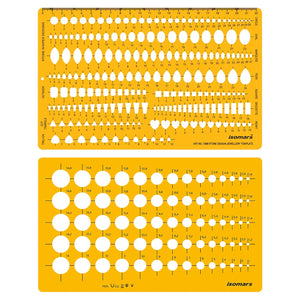 Isomars Jewellery Design Drawing & Drafting Template with 0.5mm Mechanical Pencil | Comes with Protective Canvas Cloth Cover