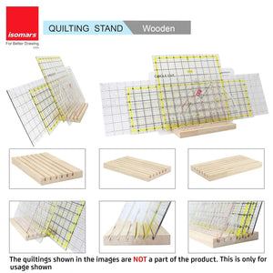 Isomars Quilting Stand - Wooden Stand Holds Upto 6 Quiltings - Quilting Holder Or Quilting Organiser