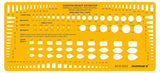 Isomars Jewellery Designing Drawing Drafting Template Set of 3