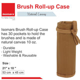 Isomars Brush Roll Up case-Brown