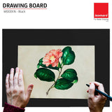 Isomars Drawing Both Side Laminated Black Board - Full Imperial A2 (18.5 x 25.5 Inch) Size Board – for Artists, Architects, Engineers, Draftsmen Etc.