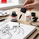 Isomars Acrylic Ink White & Black Combo 35ml Each with Dropper