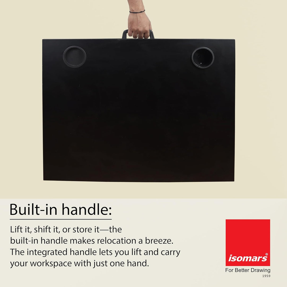 ISOMARS Extra Big Floor Desk Laptop Study Table for Work from Home, Online Classes, Card Games and Kid's Activities (Black - Extra Large)