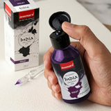 India Waterproof Drawing Ink Voilet 100ml | Permanent Lightfast Artist Ink for Calligraphy, Airbrush, Illustration & Fabric Painting