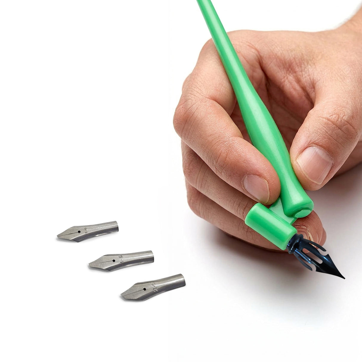 Plastic Holder Set (Oblique & Straight) with 3 Arabic and 1 Flex Nib