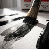 Isomars Acrylic Ink 35ml Deep Black Waterproof Ink with Dropper