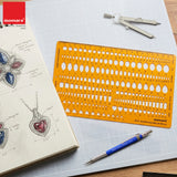 Isomars Jewellery Design Template Set of 2 – Gemstone Shape Stencils