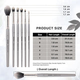 Isomars Creative - Blendng Brush - Round - Set of 6 - Artist Quality Brushes