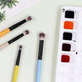 Isomars Maestro Blending Brush Set of 4 - Professional Round Artist Brushes for Soft Blending, Shading and Transitions - Colorful Wooden Handles - Sizes 2, 4, 6, 8