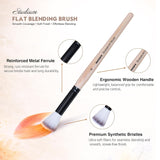 Isomars Studium Flat Blending Brush Set of 6 for Artists – Professional Paint Brushes for Blending & Smooth Transitions – Ideal for Watercolor, Acrylic & Oil Painting – Sizes 1, 2, 4, 6, 8, 10