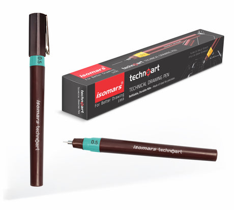 Black Fineliner Technical Pens for Engineering Drawing and Architectural Detailing