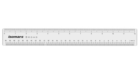 Clear Plastic Multifunction Technical Design Ruler for Students and Professionals