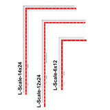 Isomars Fashion Designing Kit, Tailoring Scale Set of 8, L-Square, Straight, Curved Rulers for Quilting and Tailoring
