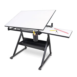 Isomars Drawing Table (College) - with White 25.5" x 35" Drafting Board and 14" x 20" Sliding Board