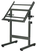 Isomars Scholar A1 Drawing Table with Parallel Motion Ruler | Adjustable Height (34.5"-47") & 0-180° Tilting Board | Olive Green Steel Frame | Drafting Table for Architects, Artists & Designers