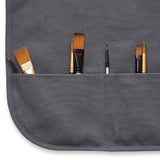 Isomars Canvas Painter's Apron with Adjustable Strap & Tool Pockets for brushes, tools, and art supplies