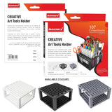 Durable Plastic Desktop Organiser with Angled Compartments for Creative Tools Storage