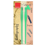 Plastic Holder Set (Oblique & Straight) with 2 Calligraphy & 1 Flex Nib