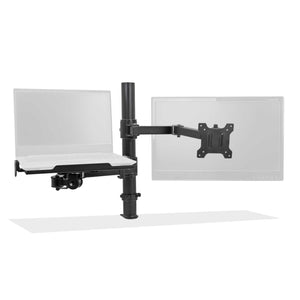 Isomars Laptop and Monitor Table Stand - Adjustable Height & Angles and Sides (Laptop & Monitor Mount)