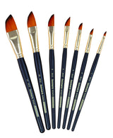 Isomars Dagger Paint Brush Set of 7 Artist Brushes for Acrylic & Watercolor