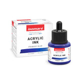 Isomars Acrylic Ink Blue 35ml with Dropper for Art & Drawing