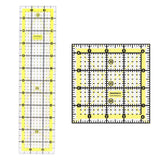 Isomars Quilting Ruler Set of 2 | 3" x 12" & 4.5" x 4.5"