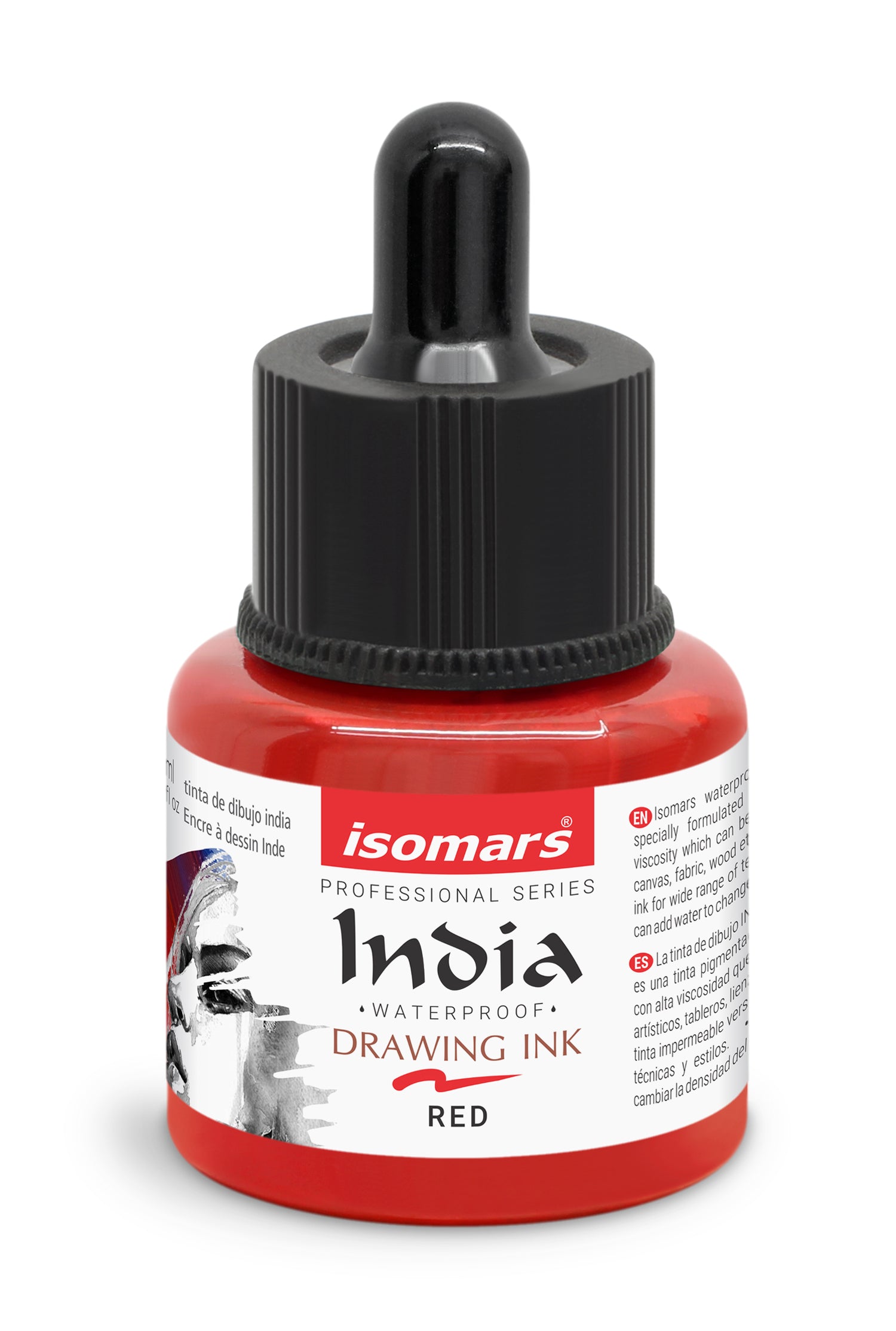 India Waterproof Drawing Ink with Dropper - 35ml -