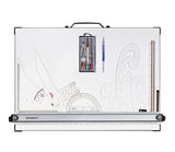 Isomars Drawing and Drafting Architect Kit Comes with Technical Board With Parallel Motion Ruler - A2 Size - 18.5" x 25" Includes Set Square, Mechanical Pencil, French Curve, Technical Compass