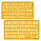 Isomars Letter Stencil Combo Set – Italic & Standard Alphabet Templates with Uppercase, Lowercase, Numbers & Symbols, Reusable Drawing, Craft, Sign Making & DIY Lettering Stencils