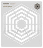 Isomars Acrylic Quilting Craft Template for Decorative Fabric Tracing