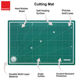 Isomars A3 Self-Healing Cutting Mat with 12 Inch Quilting Ruler and Rotary Cutter | Sewing Tools, Fabric Cutter, Patchwork Ruler, Tailoring & Fashion Designing Kit