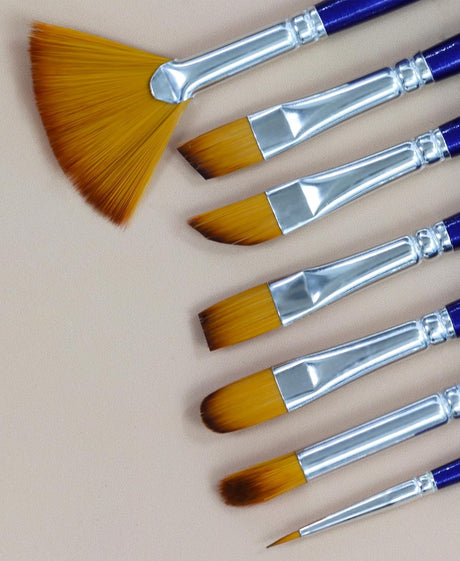 Isomars Estudio Teklon Synthetic Paint Brushes for Acrylic Watercolor Oil Gouache and Craft Art