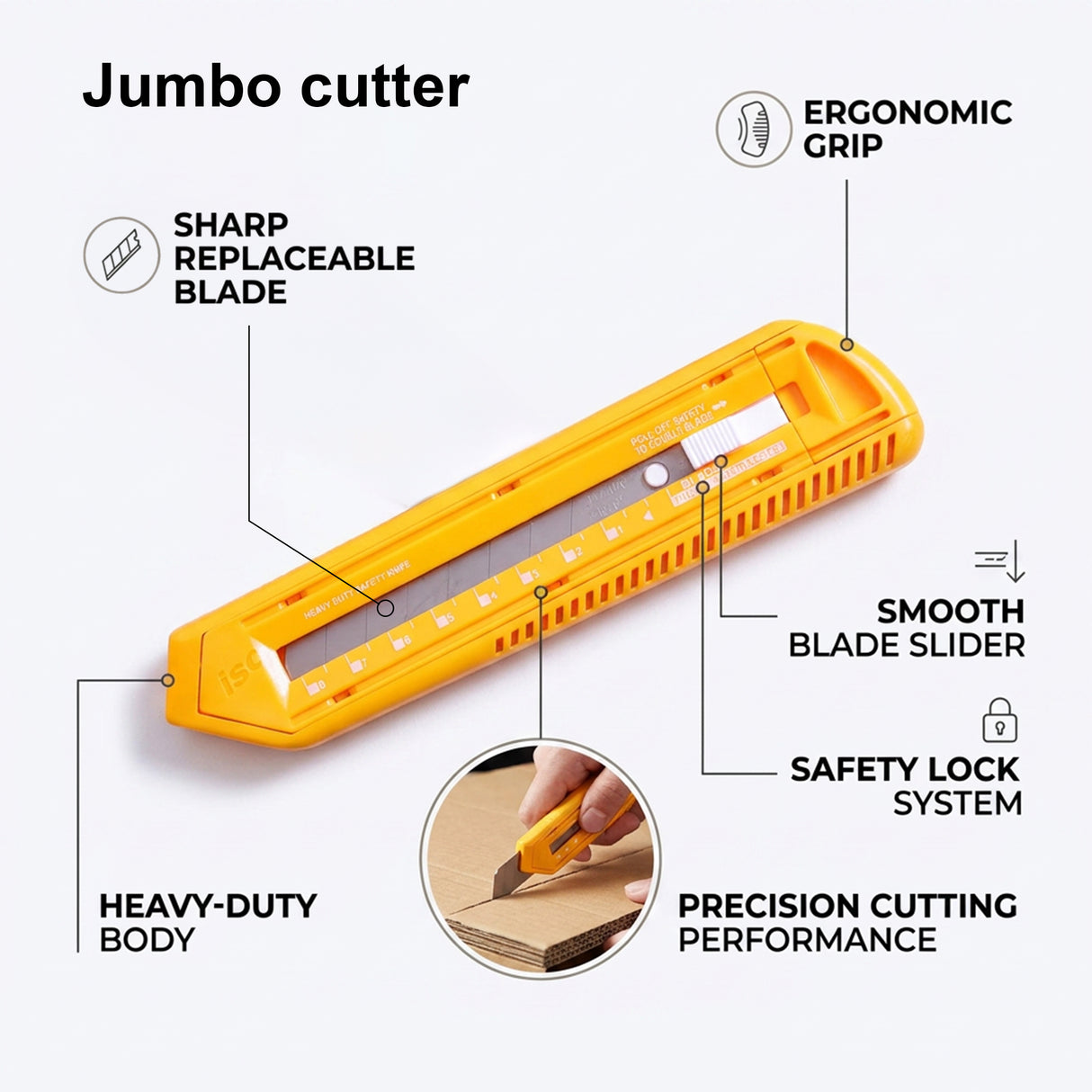 Isomars A3 Self-Healing Cutting Mat with 12 Inch Aluminium Scale & Jumbo Paper Cutter | Precision Cutting Kit for Paper Craft, Artwork, Office, School & DIY Projects