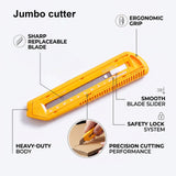 Isomars A3 Self-Healing Cutting Mat with 12 Inch Aluminium Scale & Jumbo Paper Cutter | Precision Cutting Kit for Paper Craft, Artwork, Office, School & DIY Projects