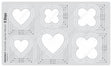 Isomars Plastic Quilting Template 9 Steps for Graduated Stitching Designs