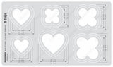 Isomars Plastic Quilting Template 9 Steps for Graduated Stitching Designs