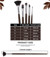 Isomars Professional Artist Brush Collection For Canvas Painting And Mixed Media Art
