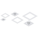 Isomars Quilting Patchwork Shape Scale Set of 3 Article 14 Transparent Templates