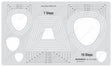 Isomars Quilting Template 7/10 Steps for Multi Size Stitching Patterns