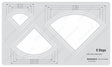 Isomars Quilting Template 9 Steps for Curved Quilt Top Stitching Patterns