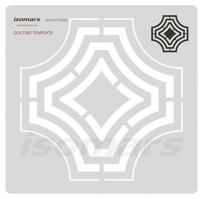 Isomars Quilting Template Acrylic Sewing Stencil